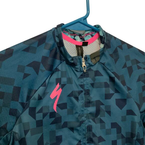 Specialized SL Pro Jersey SS Blue Geometric Women Small - Picture 2 of 7